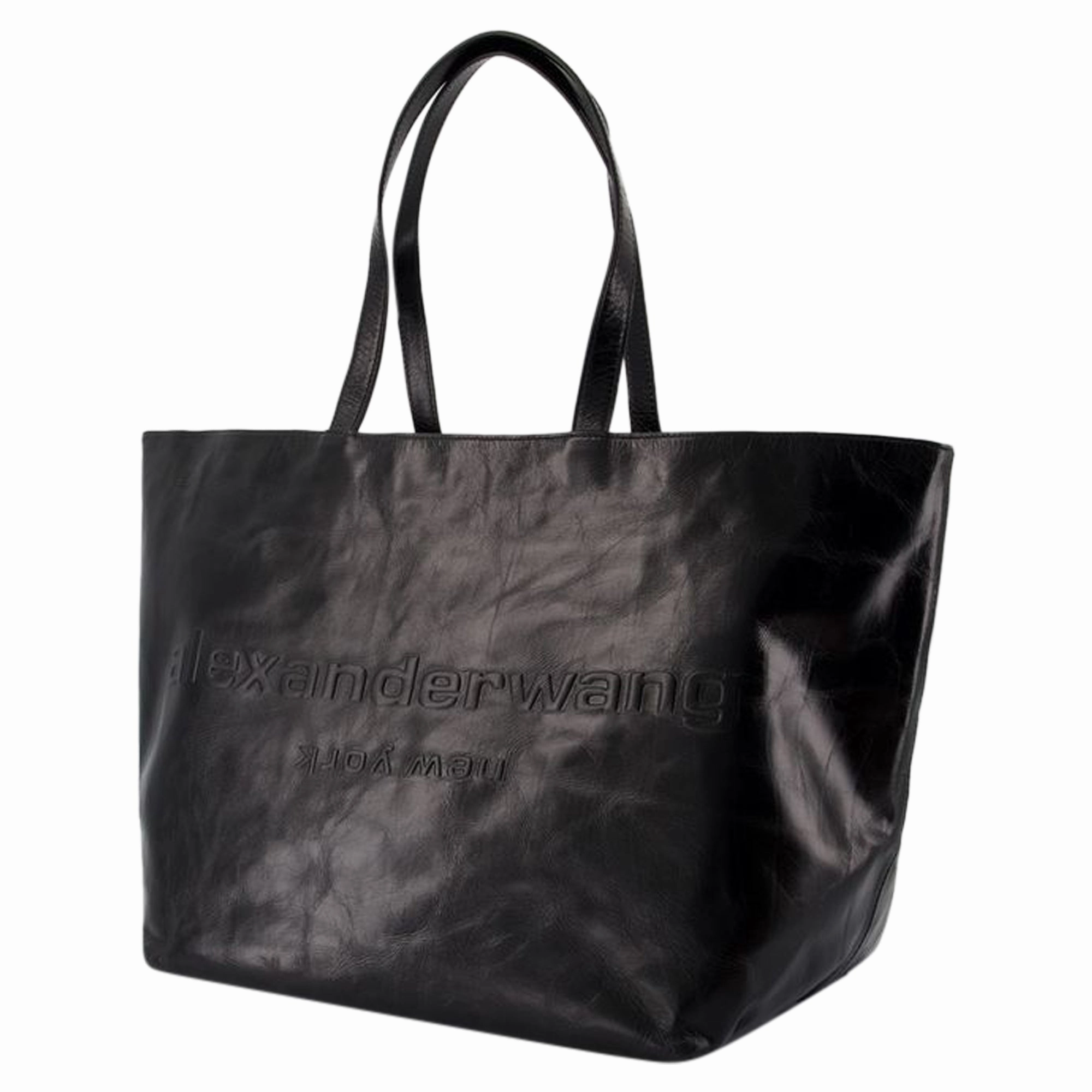 Punch Shopper Bag - Alexander Wang - Leather - Black