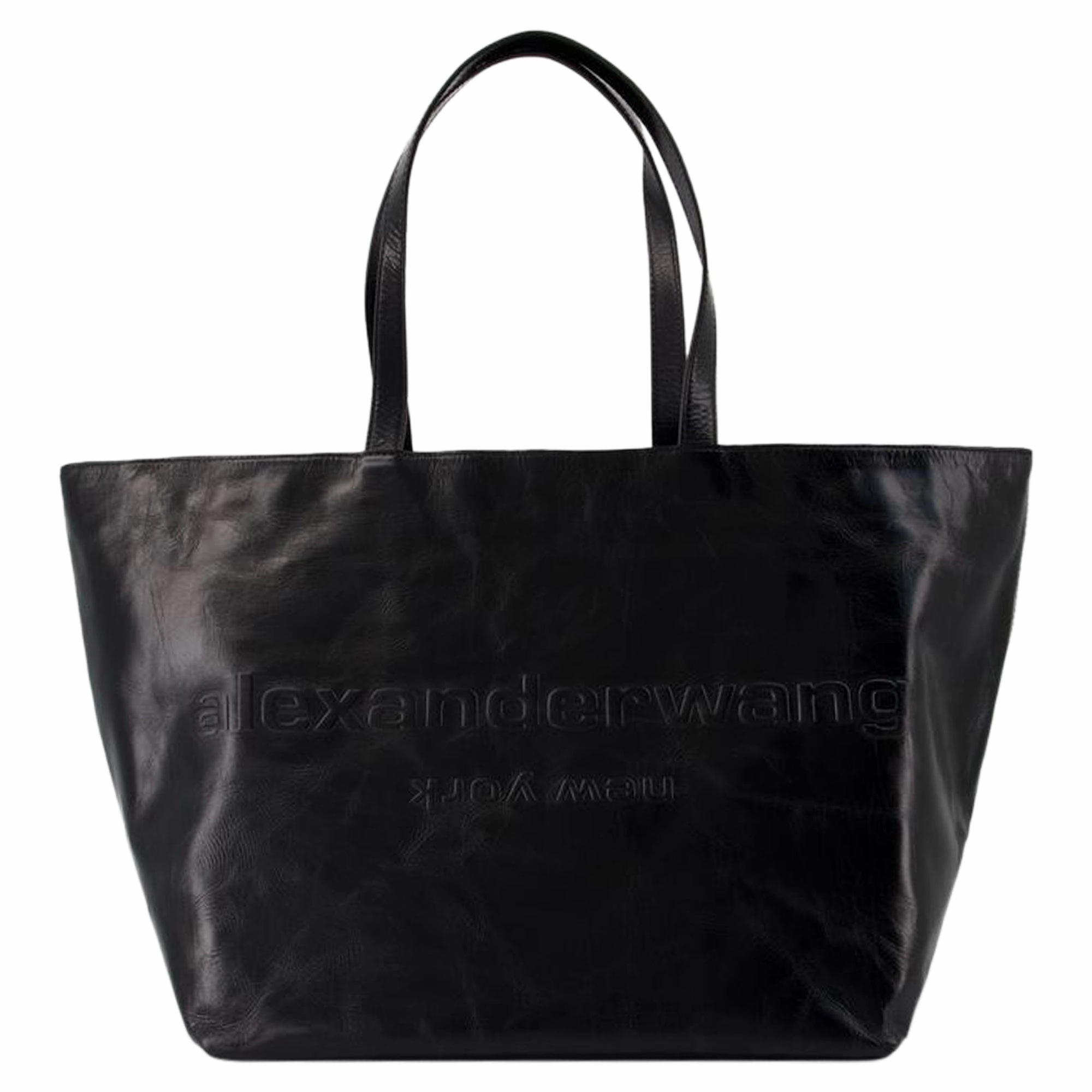 Punch Shopper Bag - Alexander Wang - Leather - Black