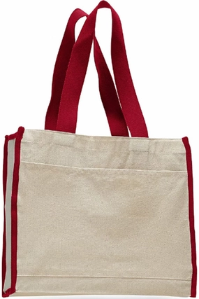 Q-Tees 14L Tote with Contrast-Color Handles