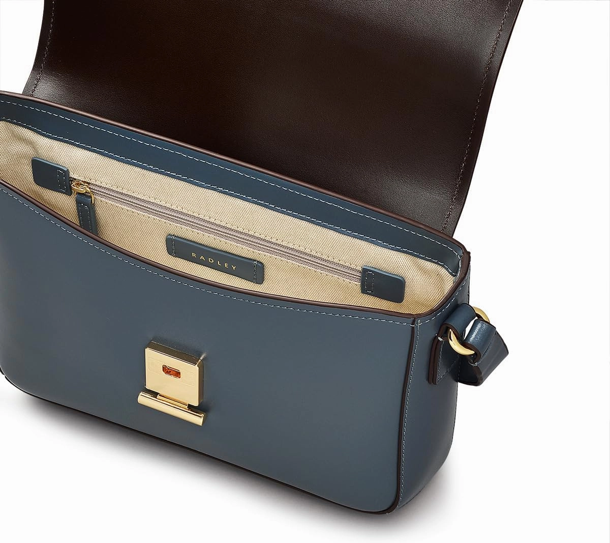 RADLEY London Mells Manor Womens Medium Leather Flapover Crossbody Bag