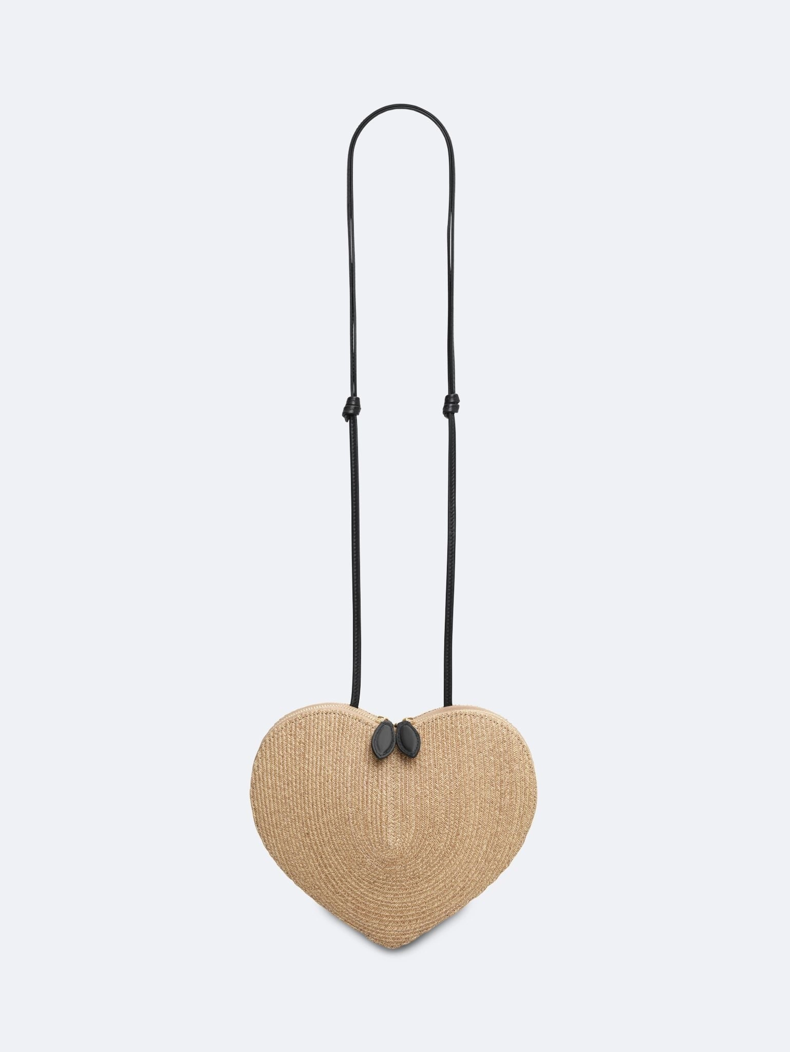 Raffia heart bag