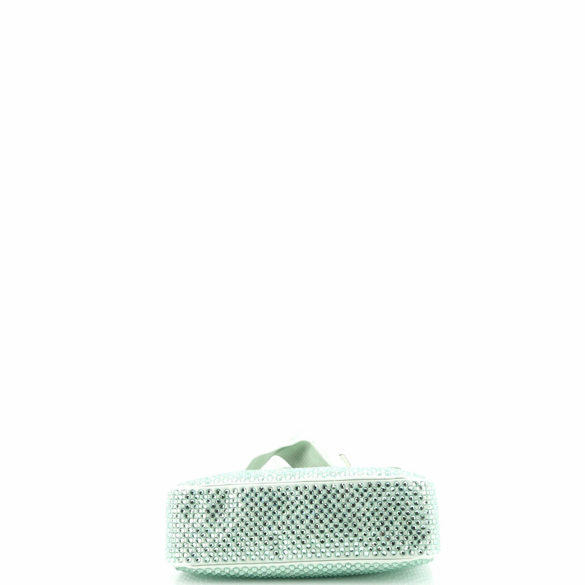 Re-Edition 2005 Shoulder Bag Crystal Embellished Satin Small