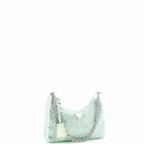 Re-Edition 2005 Shoulder Bag Crystal Embellished Satin Small