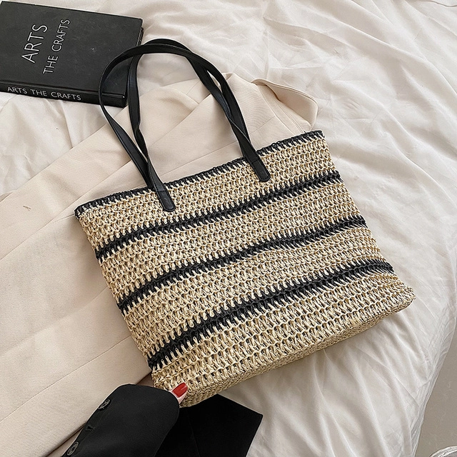 Regina Women's High Capacity Woven Shoulder Handbag