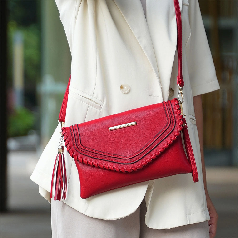 Remi  Crossbody Shoulder Bag Vegan Leather Women Purse by Mia K