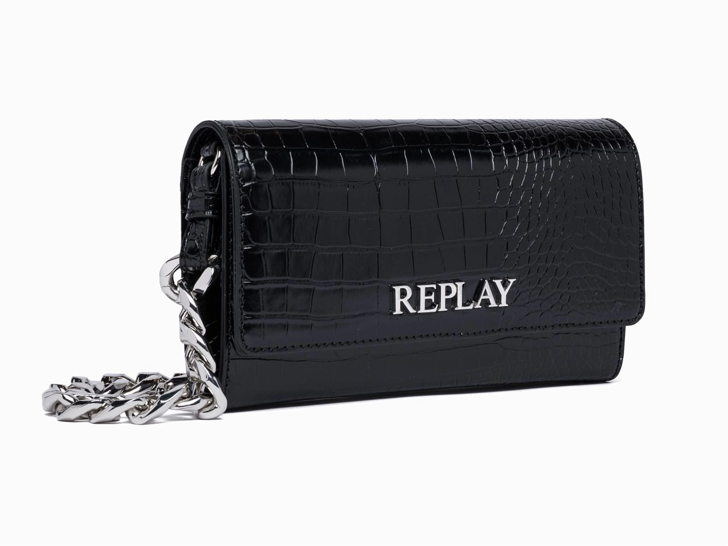 Replay Women's Borsa Bag Printed Crocodile