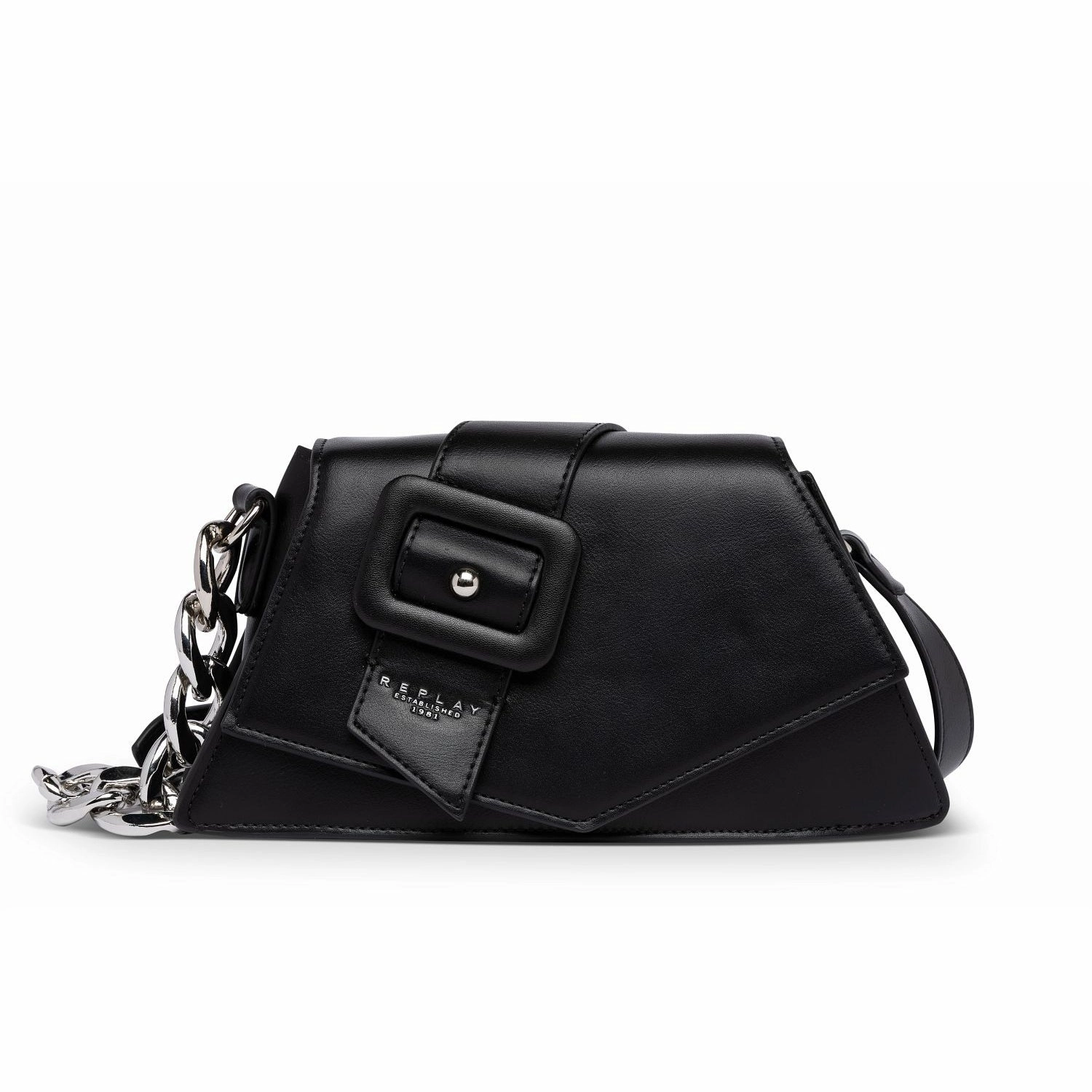 Replay Women's Shiny Embossed Shoulder Bag