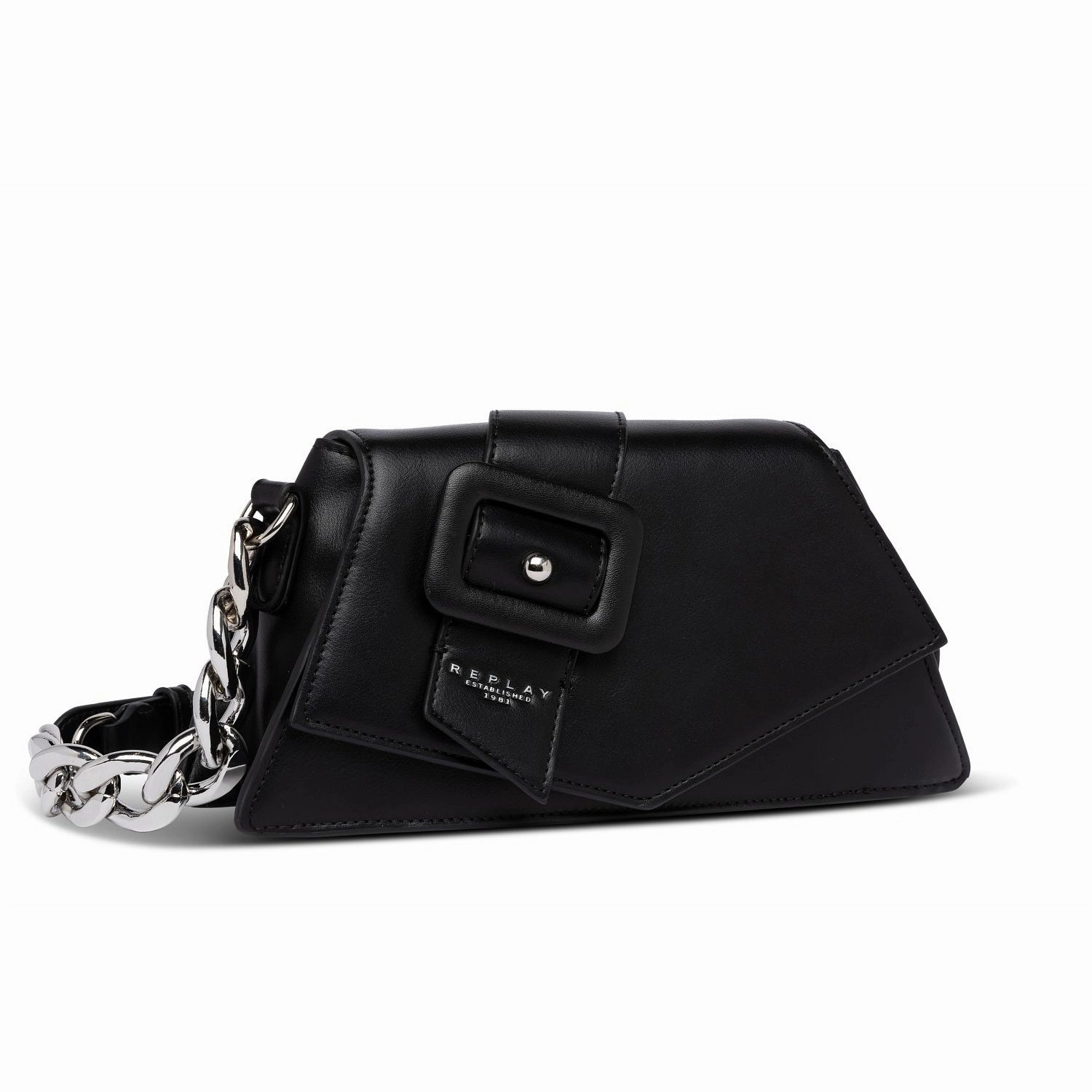 Replay Women's Shiny Embossed Shoulder Bag