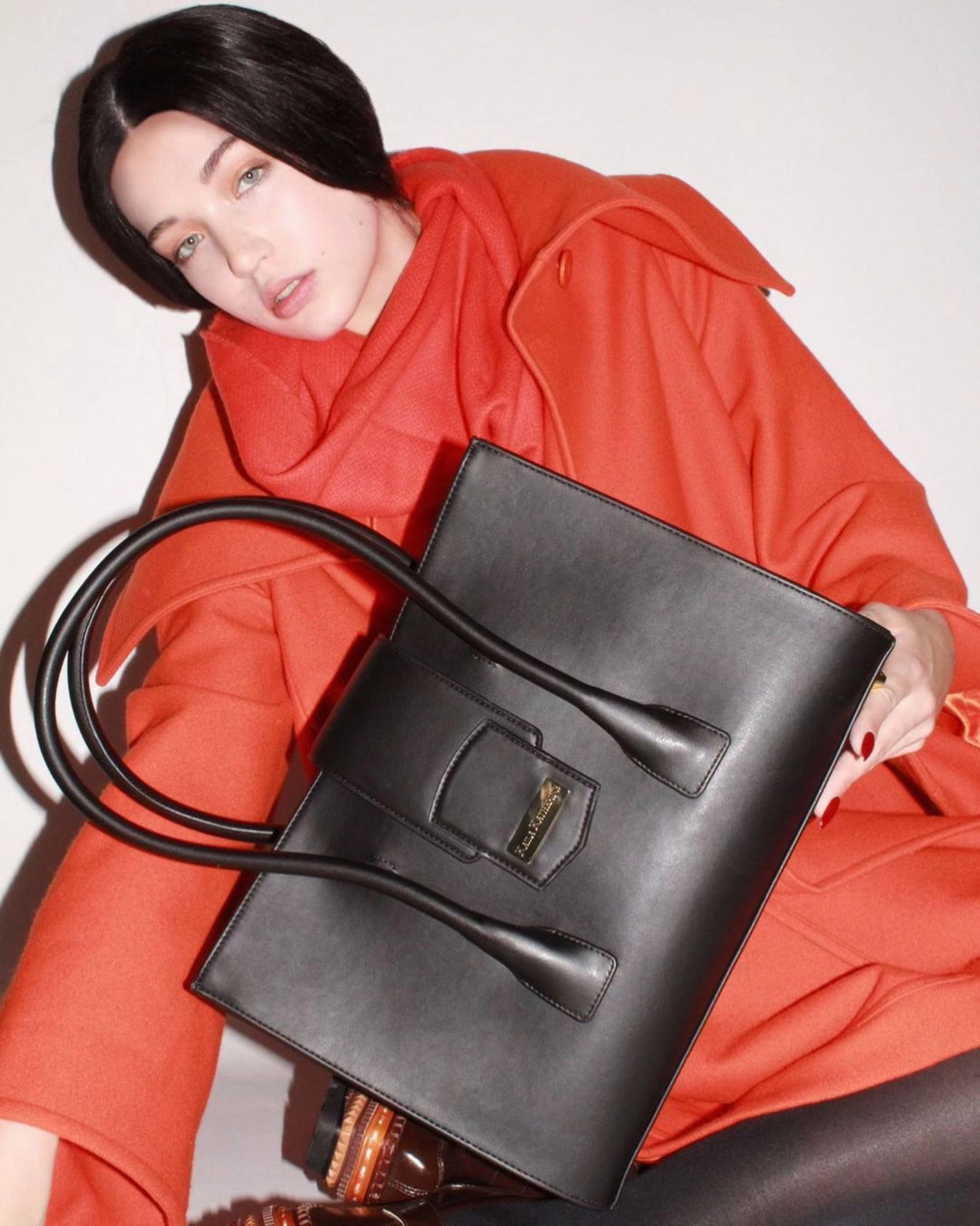Richmond Cactus Leather Vegan Bag | Obsidian