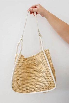 Road Less Traveled Handbag In Cream