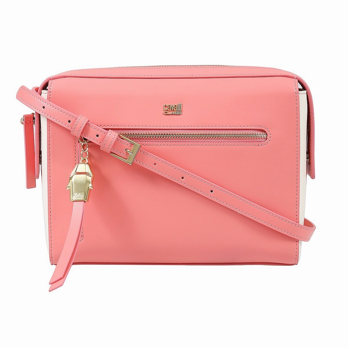 Roberto Cavalli Class GWLPD5 T35 Brigitte 0 Peach/Ivory Medium Shoulder Bag for womens