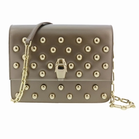 Roberto Cavalli HXLPGX 102 Bronze Studded Large Shoulder Bag for womens