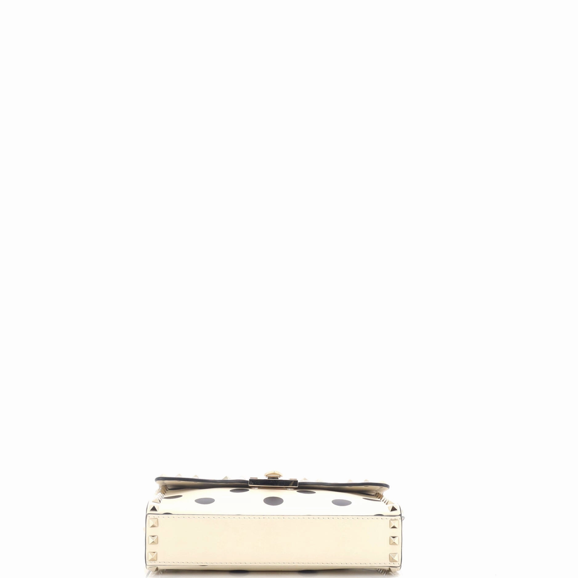 Rockstud Flip Lock Flap Bag Printed Leather Medium