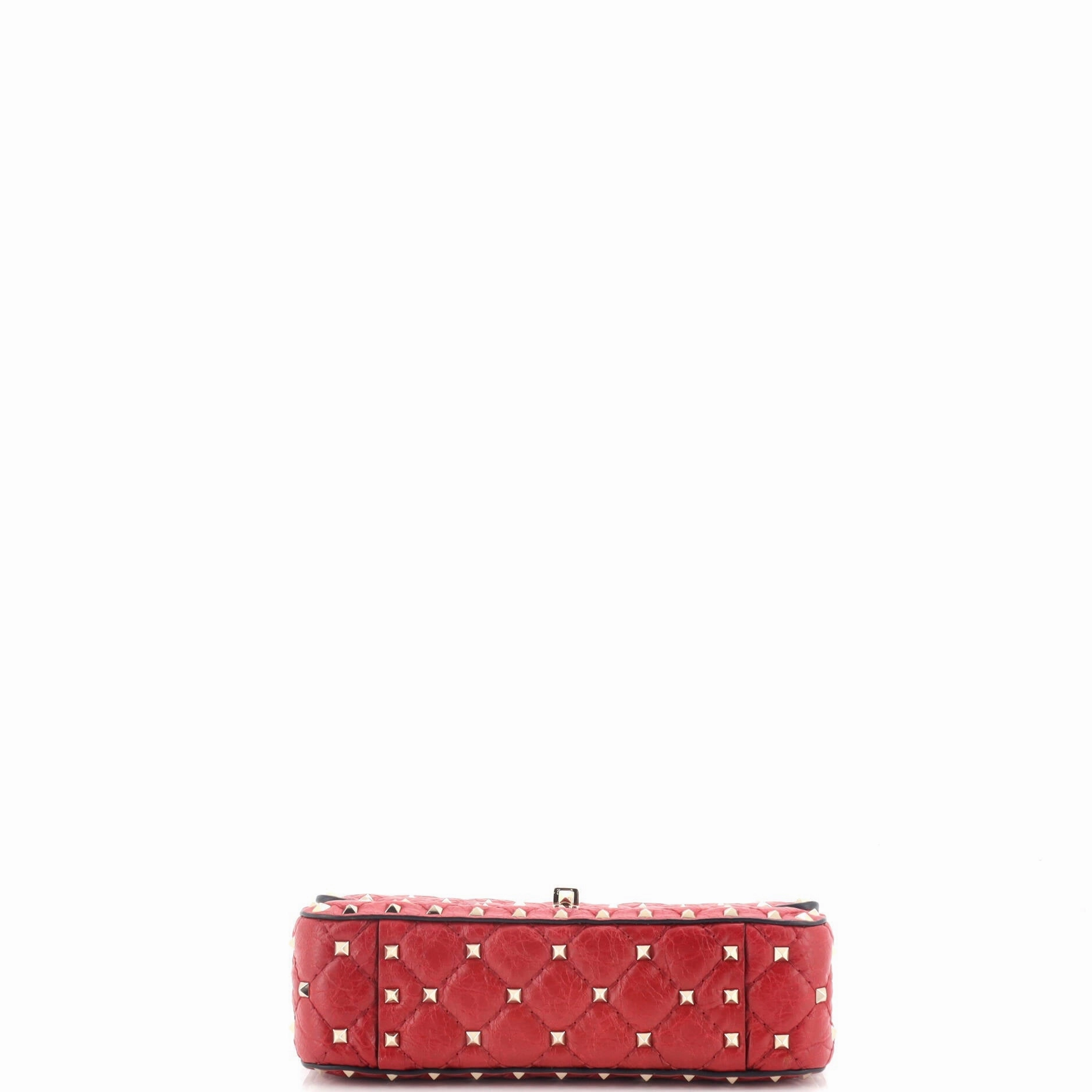 Rockstud Spike Flap Bag Crystal Embellished Quilted Leather Small