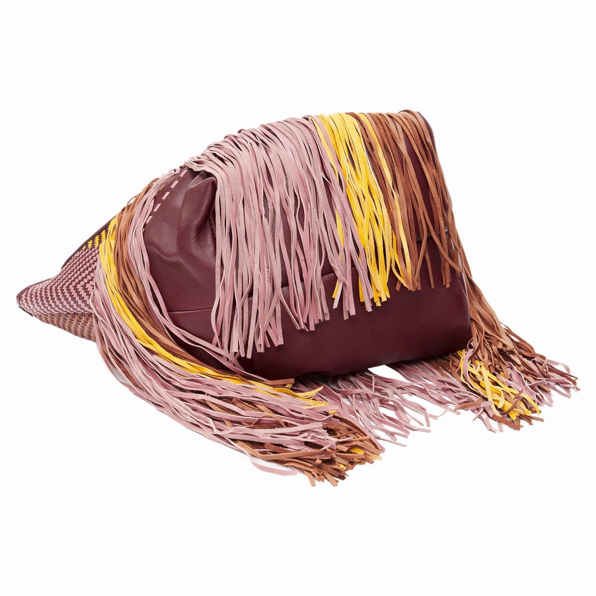 Roksanda Eider Calfskin Leather Woven Fringe Large Bag