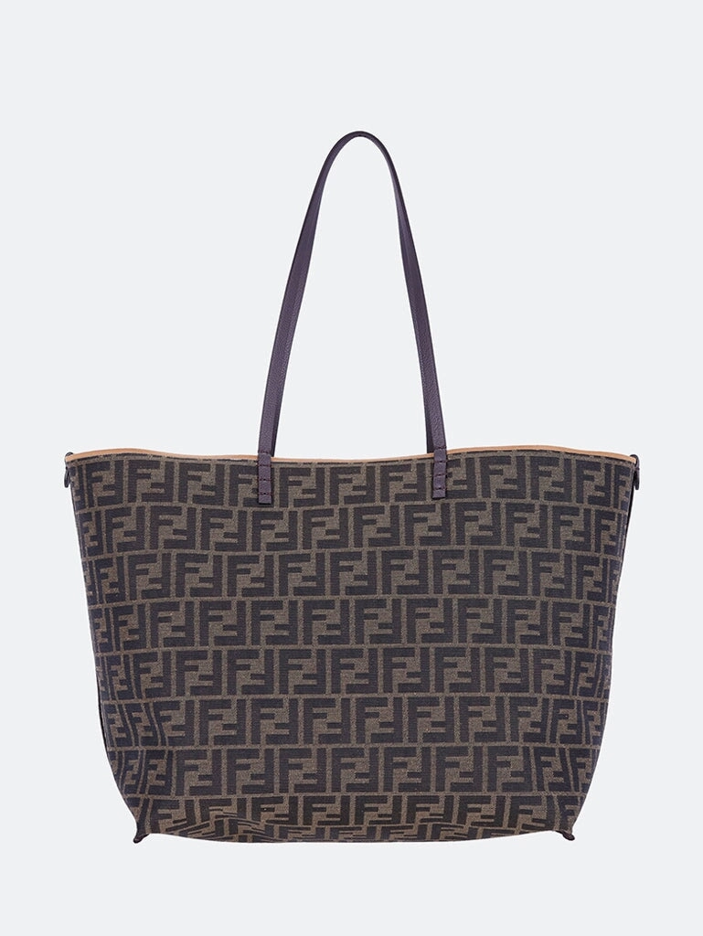 Roll large pequin jacquard handbag
