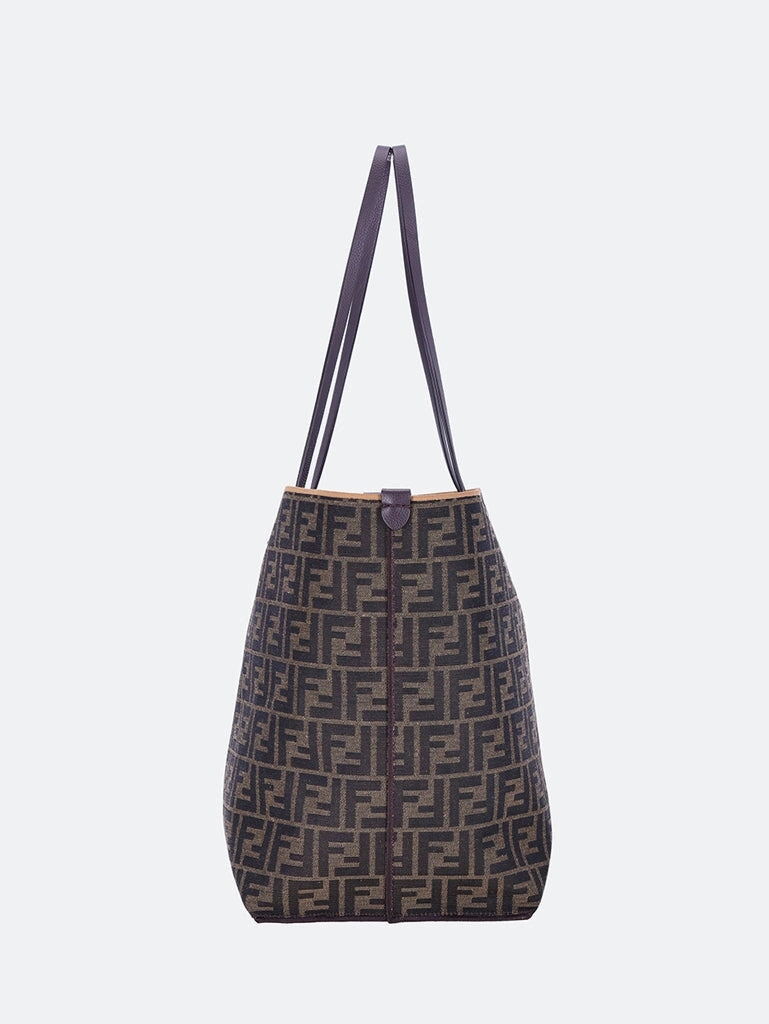 Roll large pequin jacquard handbag
