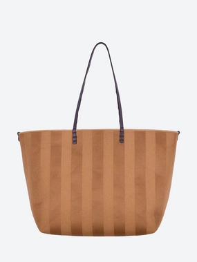 Roll large pequin jacquard handbag