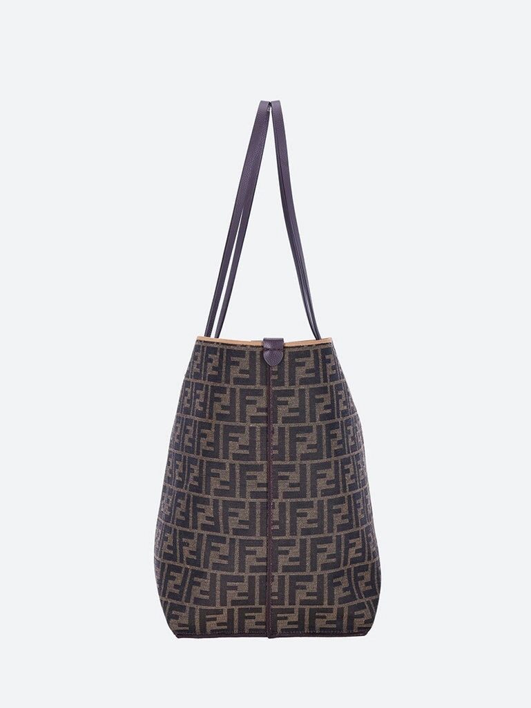 Roll large pequin jacquard handbag