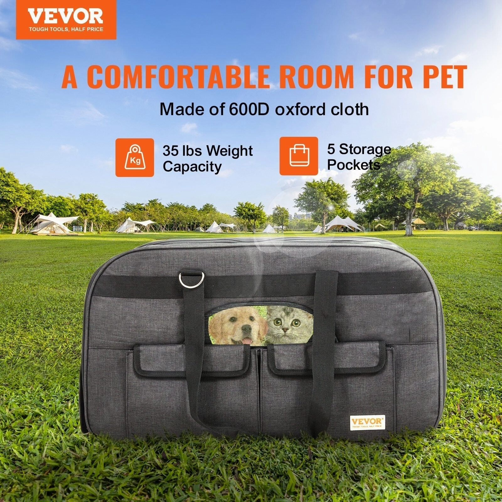 Rolling Pet Carrier with Telescopic Handle and Shoulder Strap,Dog Carrier with Wheels for Pets under 35 lbs,with 1 Folding Bowl