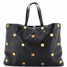 Roman Stud Tote Leather