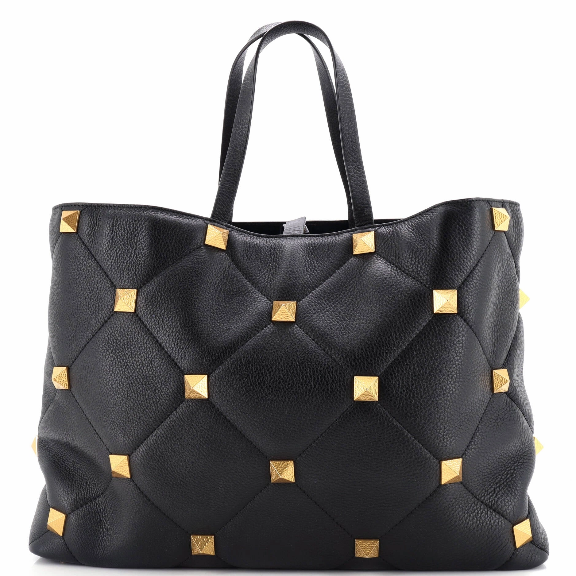 Roman Stud Tote Leather