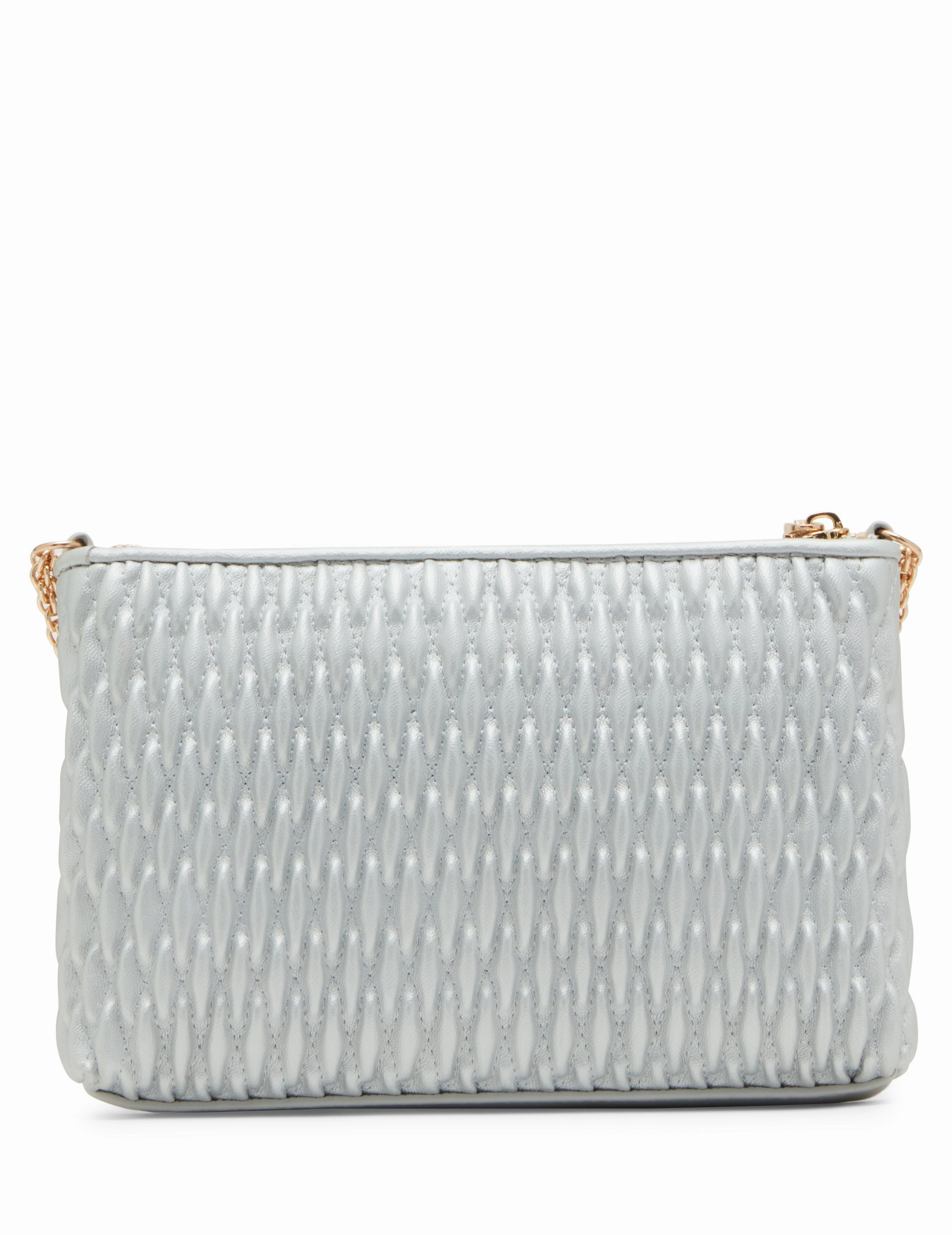 Ruched Crossbody With Chain Swag