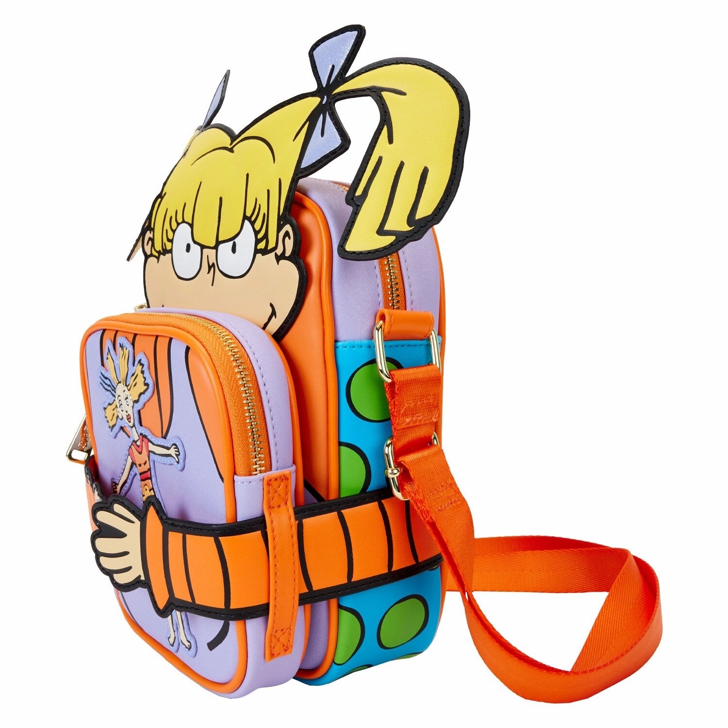 Rugrats Angelica Crossbuddies Cosplay Crossbody Bag with Coin Bag