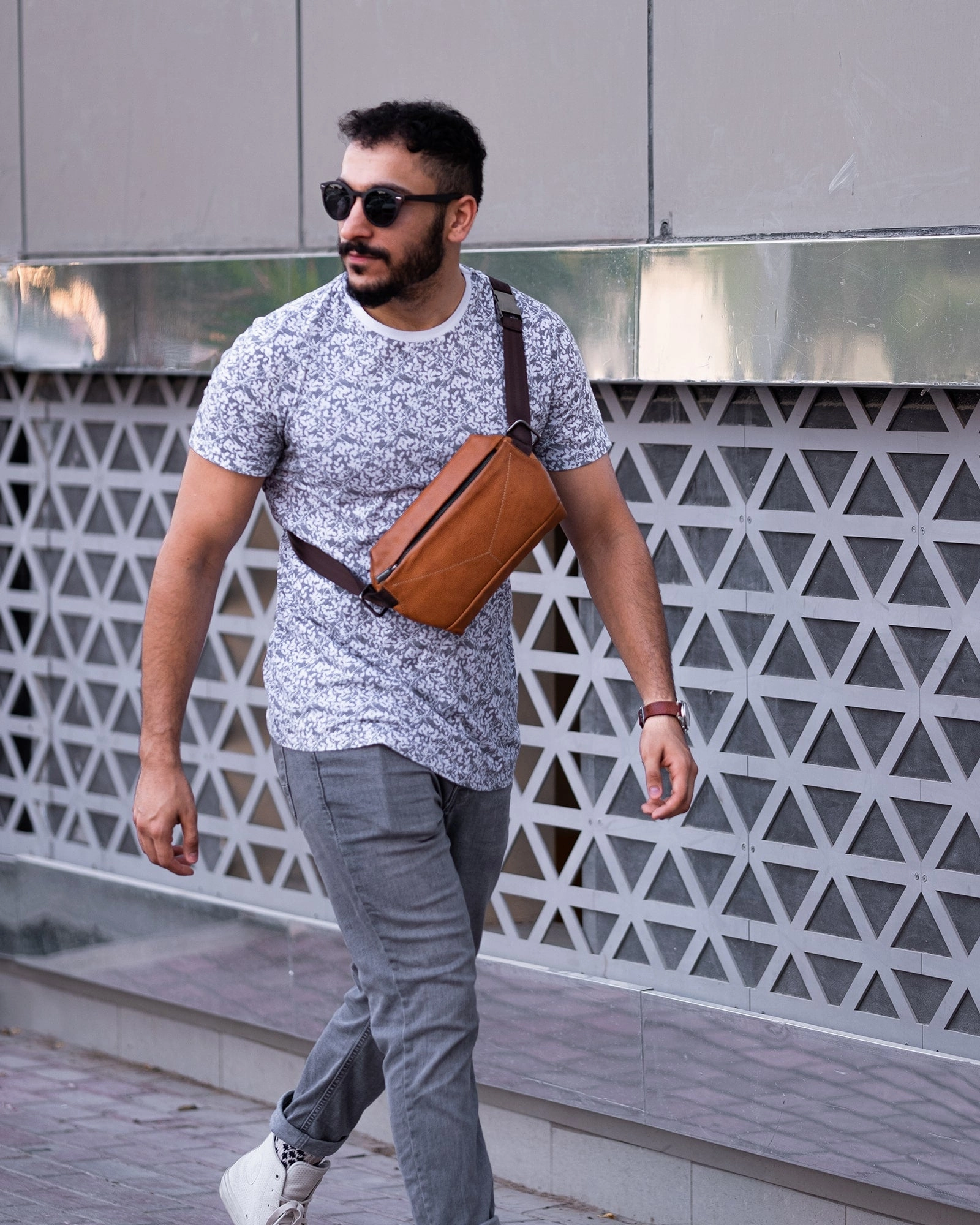 S'pore Sling Bag | Tan
