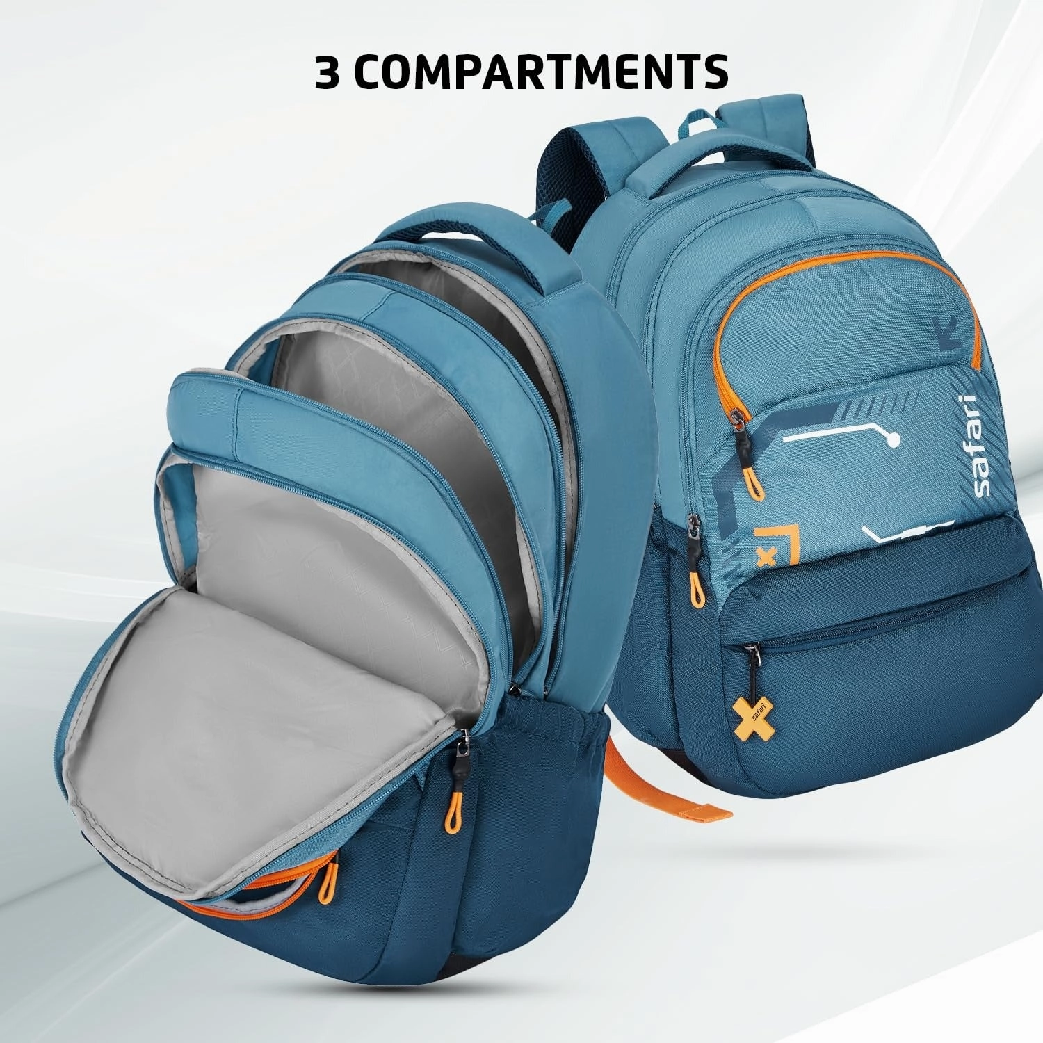 Safari Bonus 37L Casual Backpack with Armor Base, Detachable Freebie Sling Bag