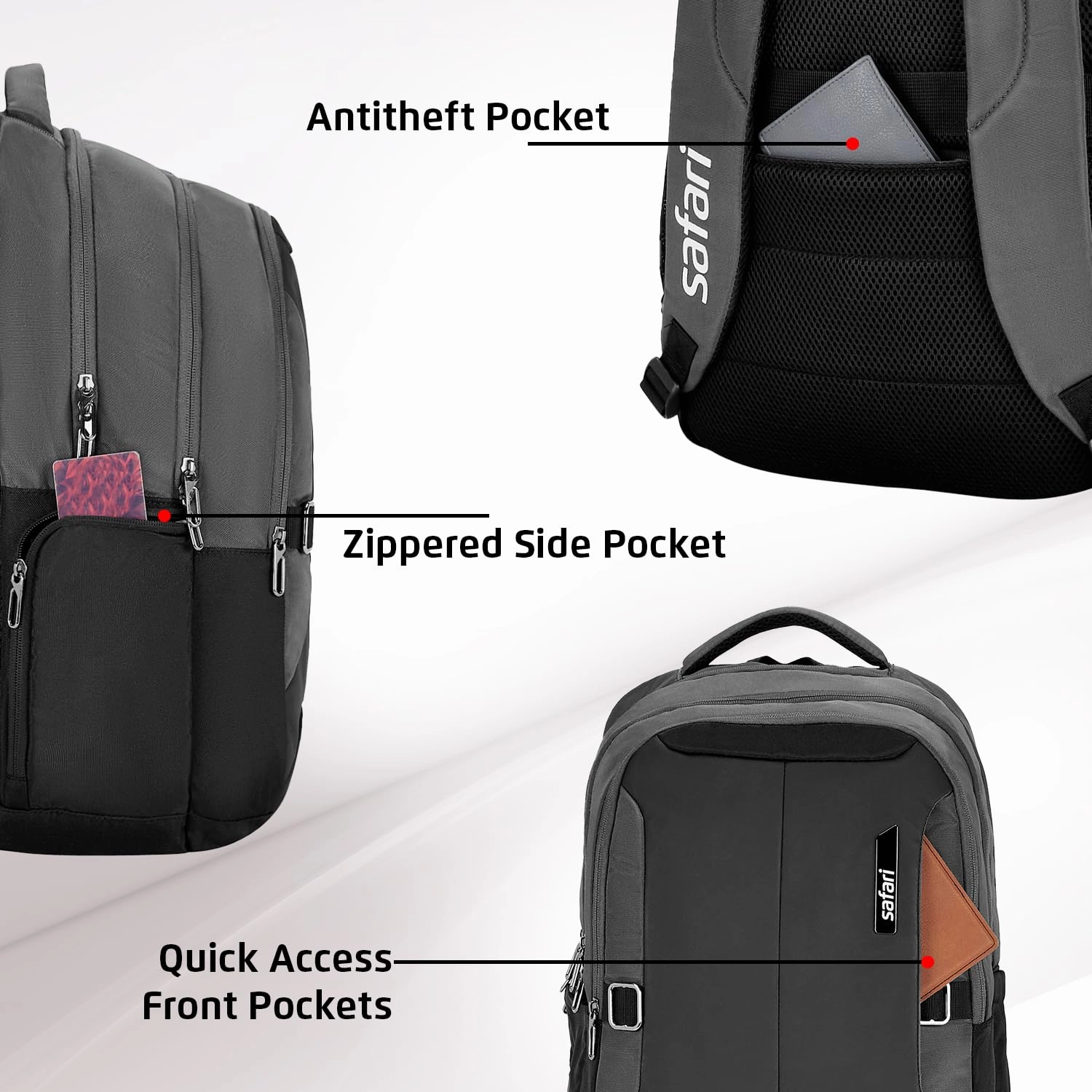 SAFARI  Spade 2  Large 34 L Laptop Backpack
