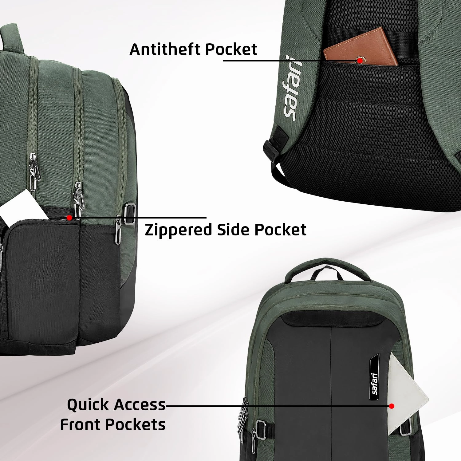SAFARI  Spade 2  Large 34 L Laptop Backpack