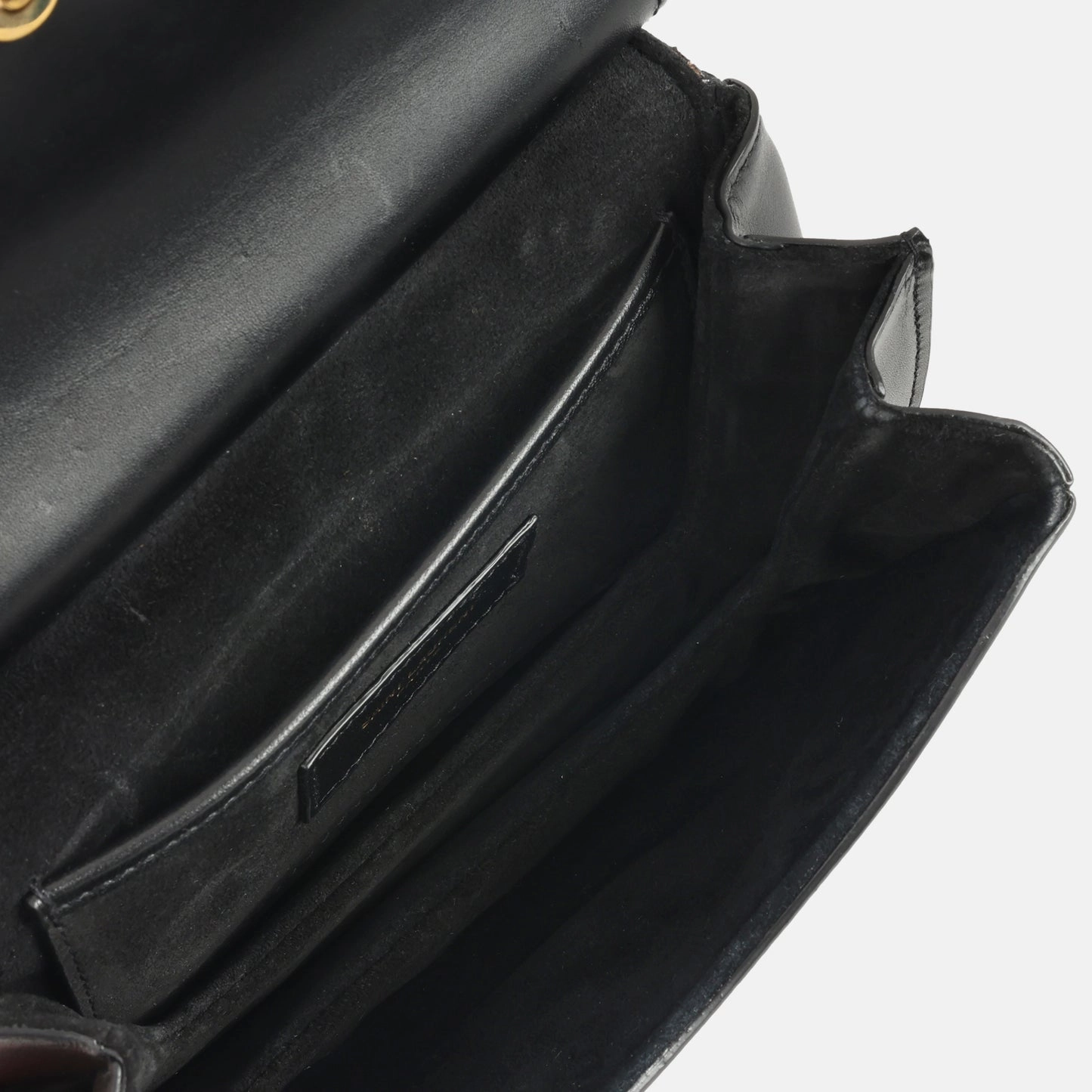 Saint Laurent - Mini Charlie Bag - Black Smooth Calfskin GHW - Pre-Loved