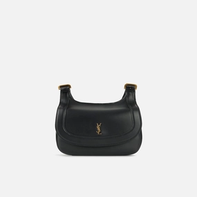 Saint Laurent - Mini Charlie Bag - Black Smooth Calfskin GHW - Pre-Loved