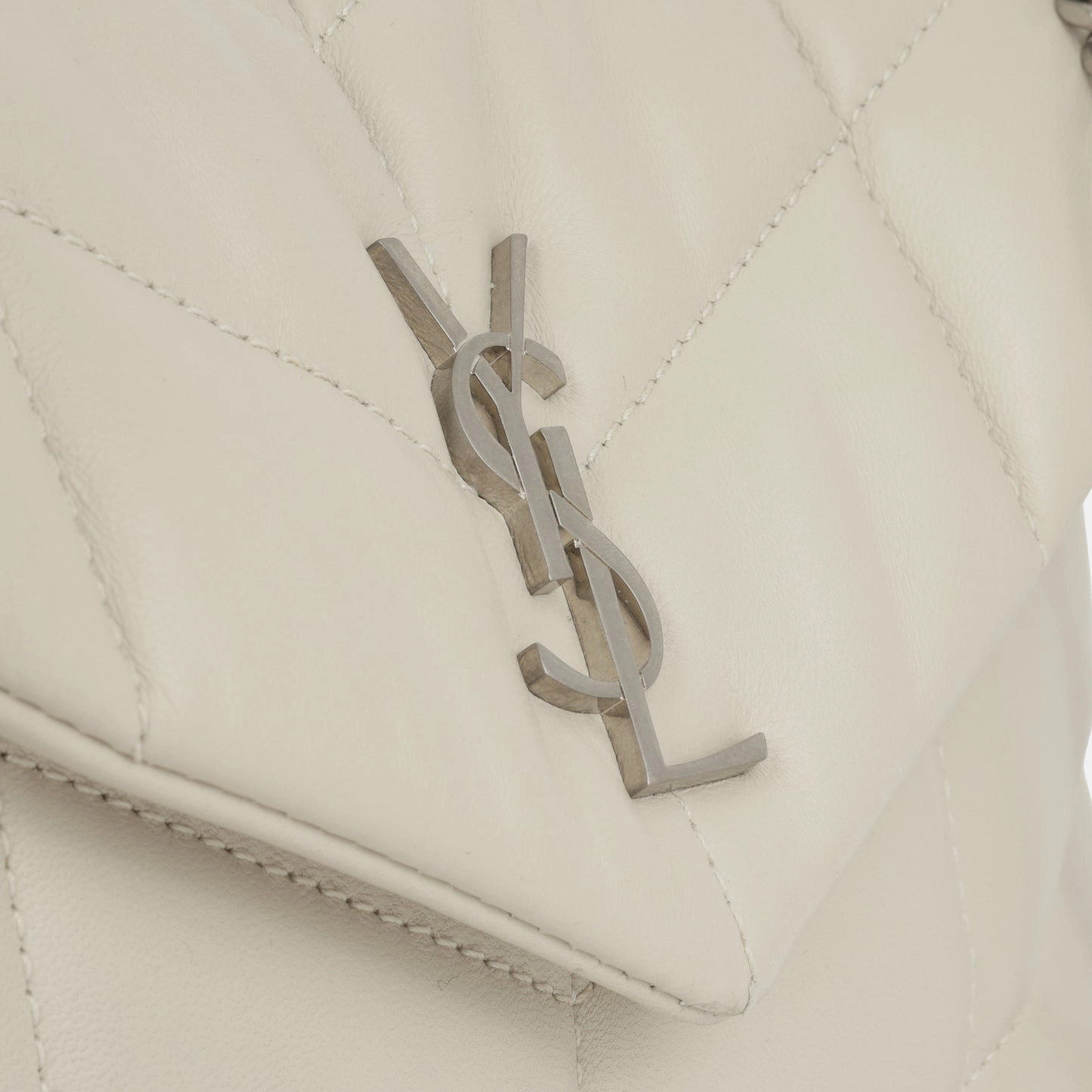 Saint Laurent - Mini Lou Puffer Bag - Blanc Vintage SHW - Pre-Loved