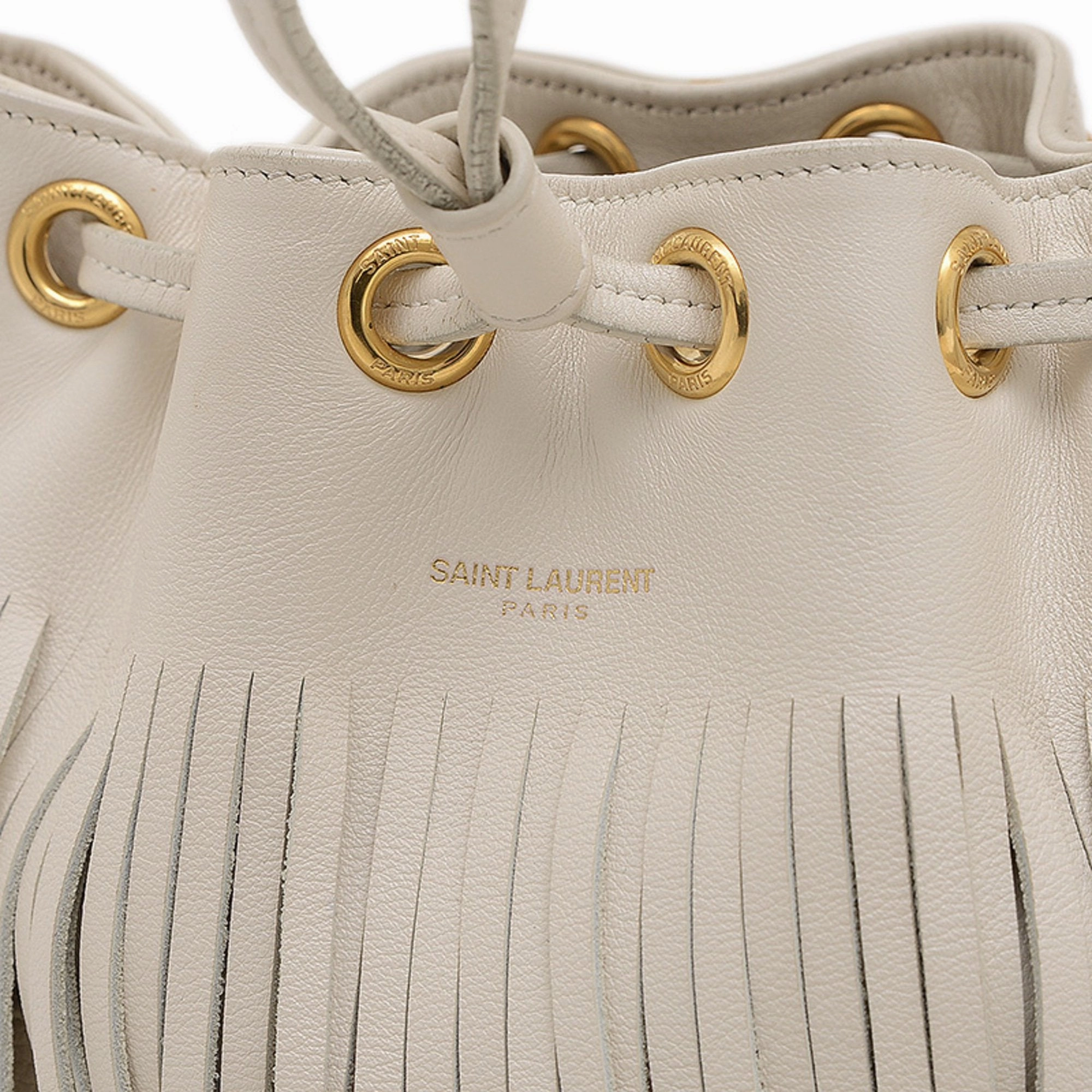 Saint Laurent Leather Handbag Shoulder Bag (Pre-Owned)