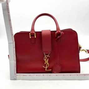 Saint Laurent Leather Shoulder Bag Small - Red Handle Bags, Handbags LA18413