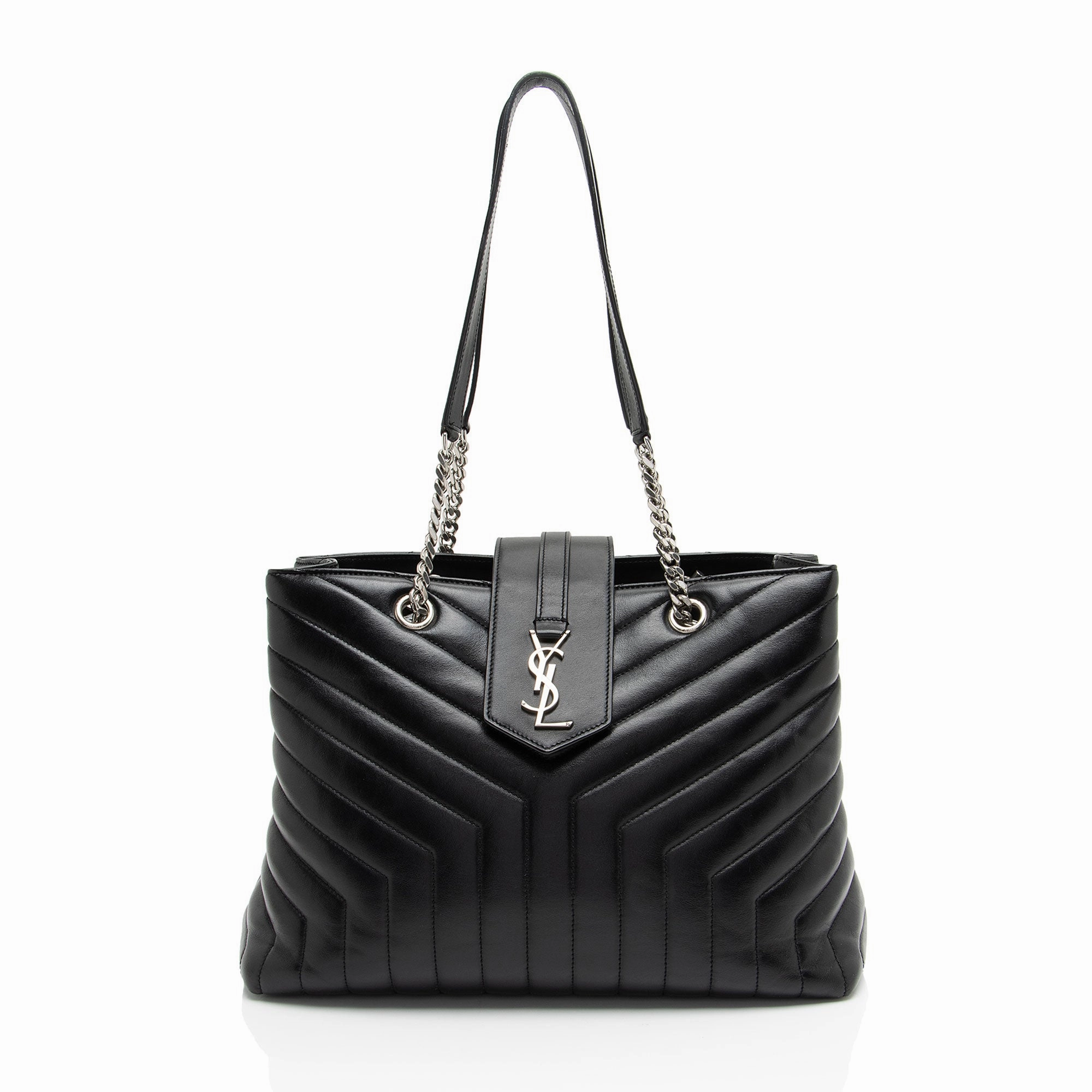 Saint Laurent Matelasse Calfskin Monogram LouLou Large Shopper Tote
