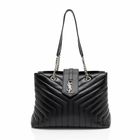 Saint Laurent Matelasse Calfskin Monogram LouLou Large Shopper Tote