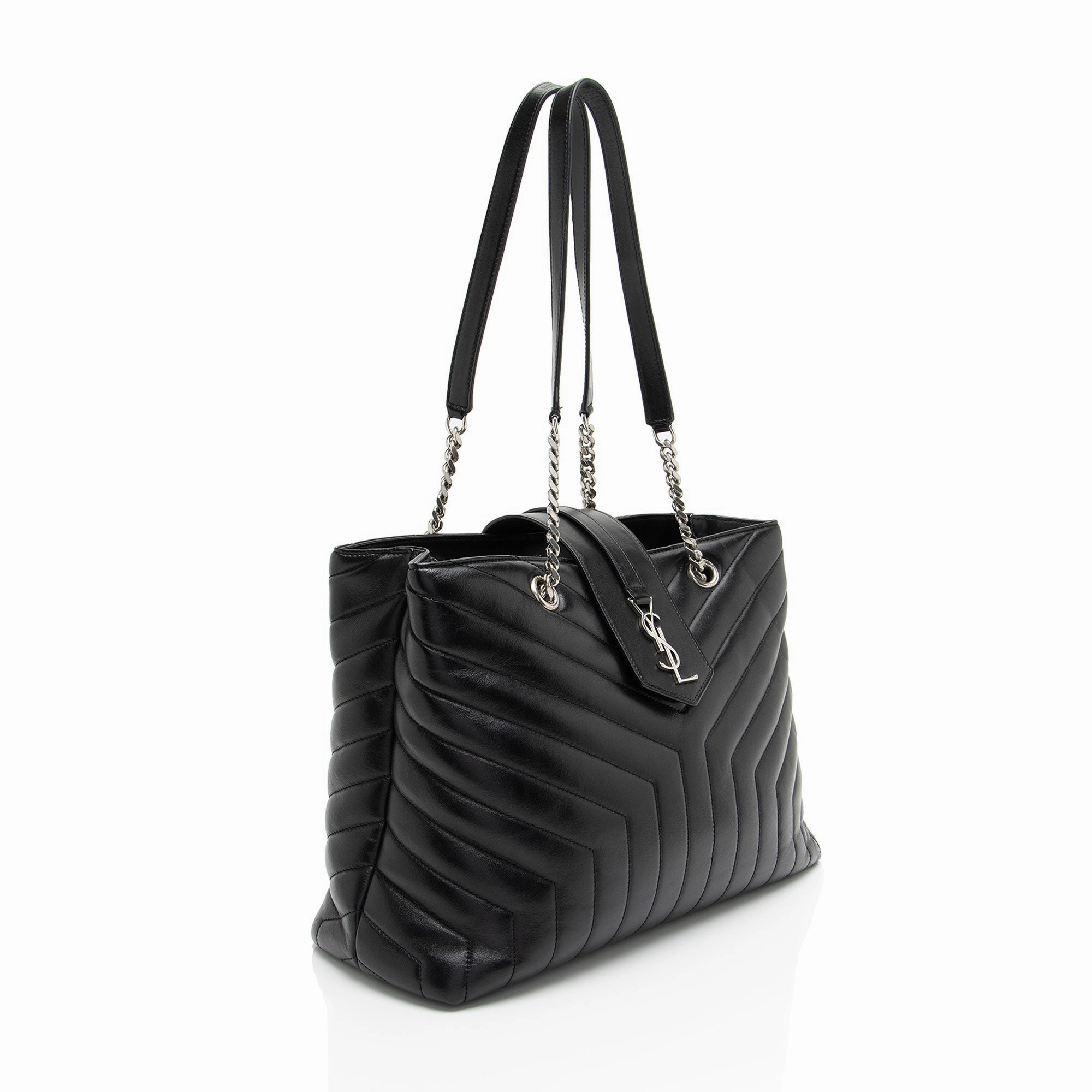 Saint Laurent Matelasse Calfskin Monogram LouLou Large Shopper Tote