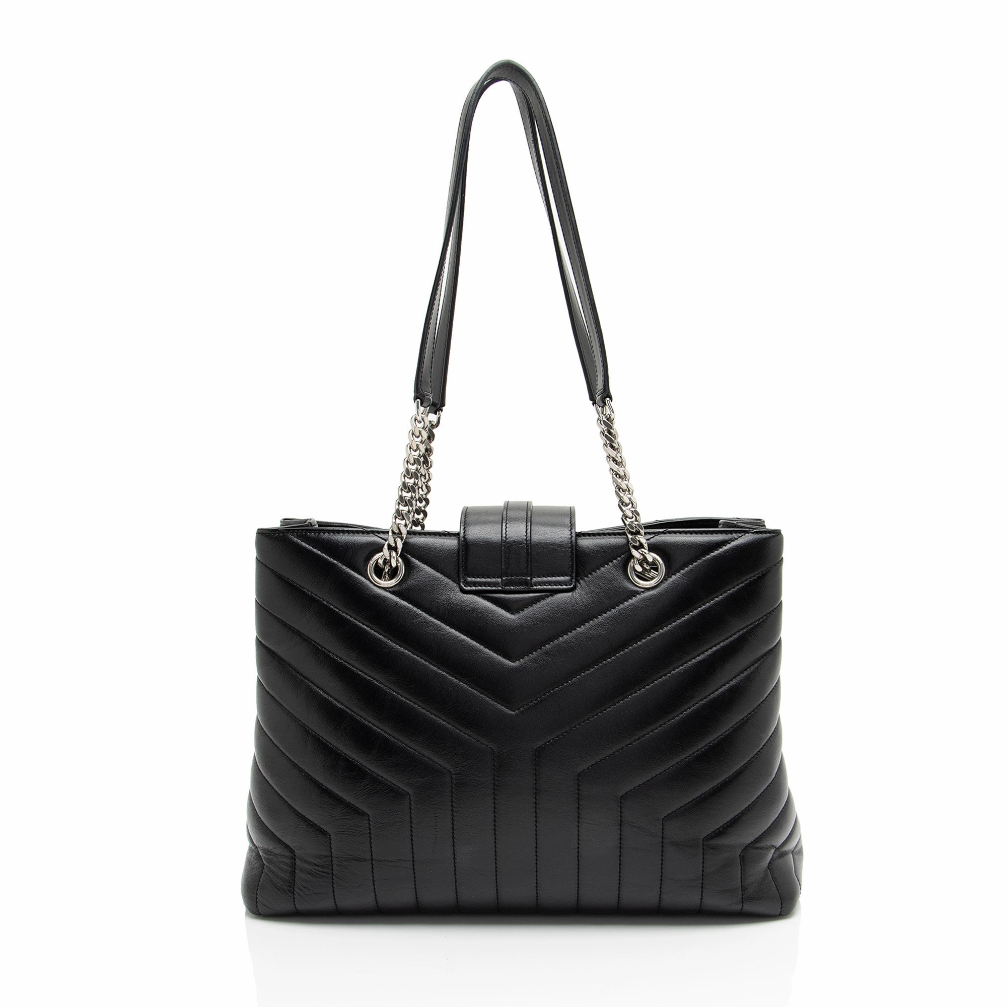 Saint Laurent Matelasse Calfskin Monogram LouLou Large Shopper Tote