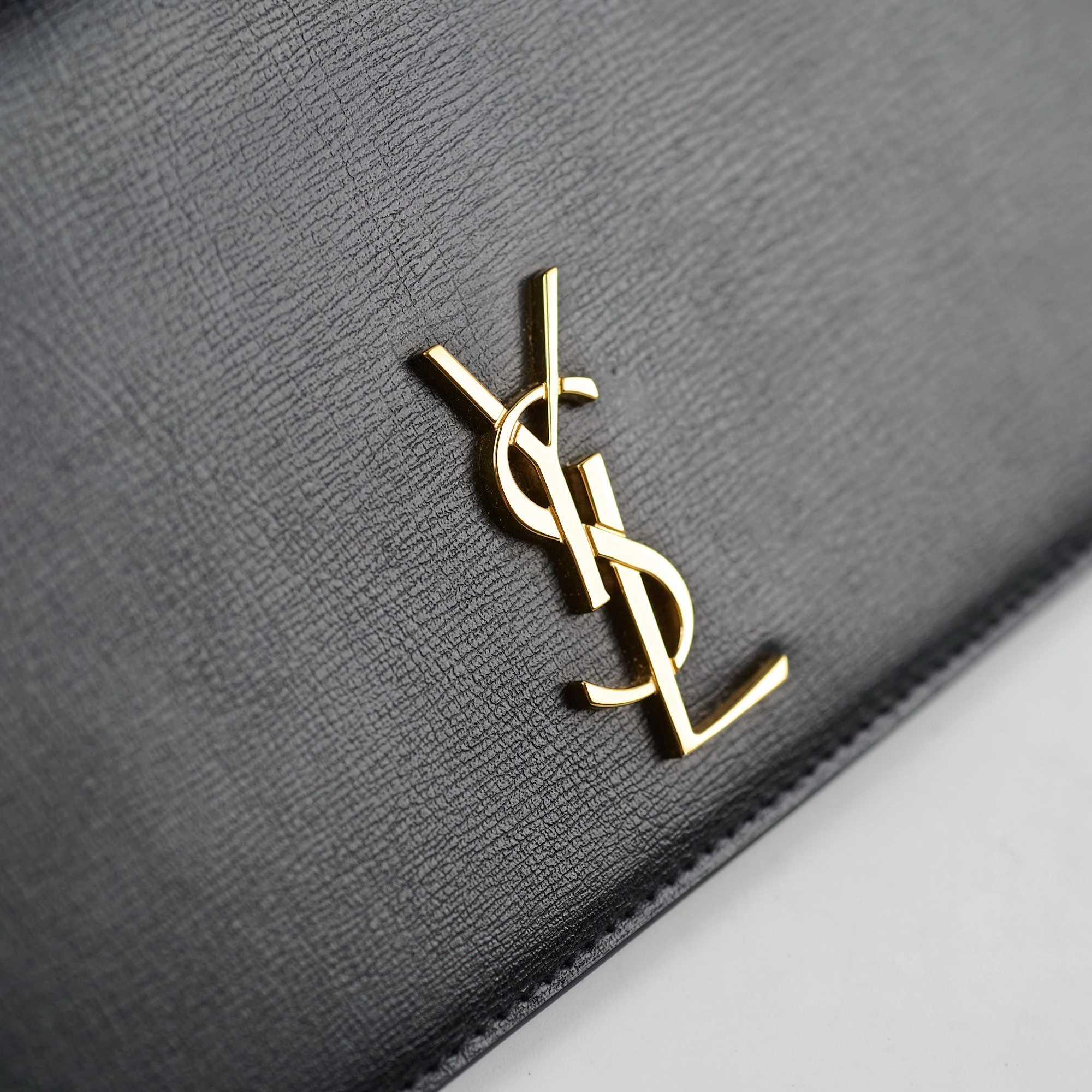 Saint Laurent Mini Phone Case On Chain Black