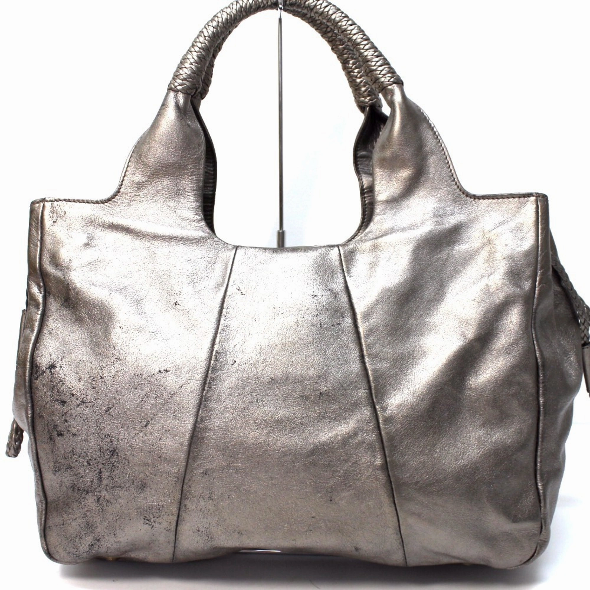 Salvatore Ferragamo Gancini   Leather Handbag Shoulder Bag Tote Bag (Pre-Owned)