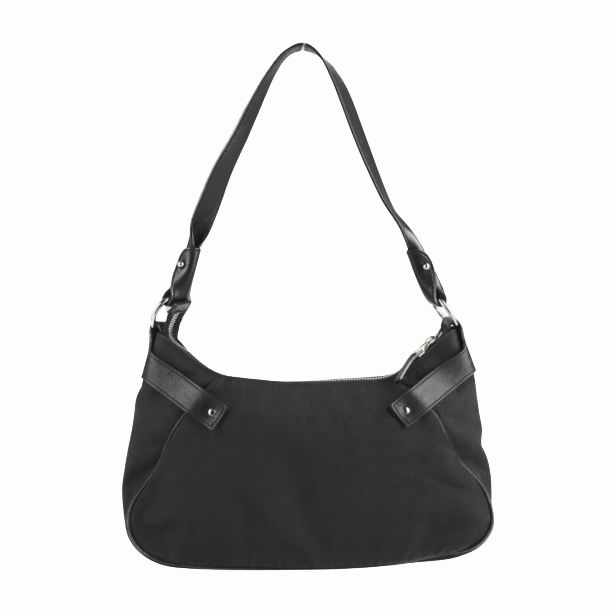Salvatore Ferragamo Gancini Canvas Handbag (Pre-Owned)