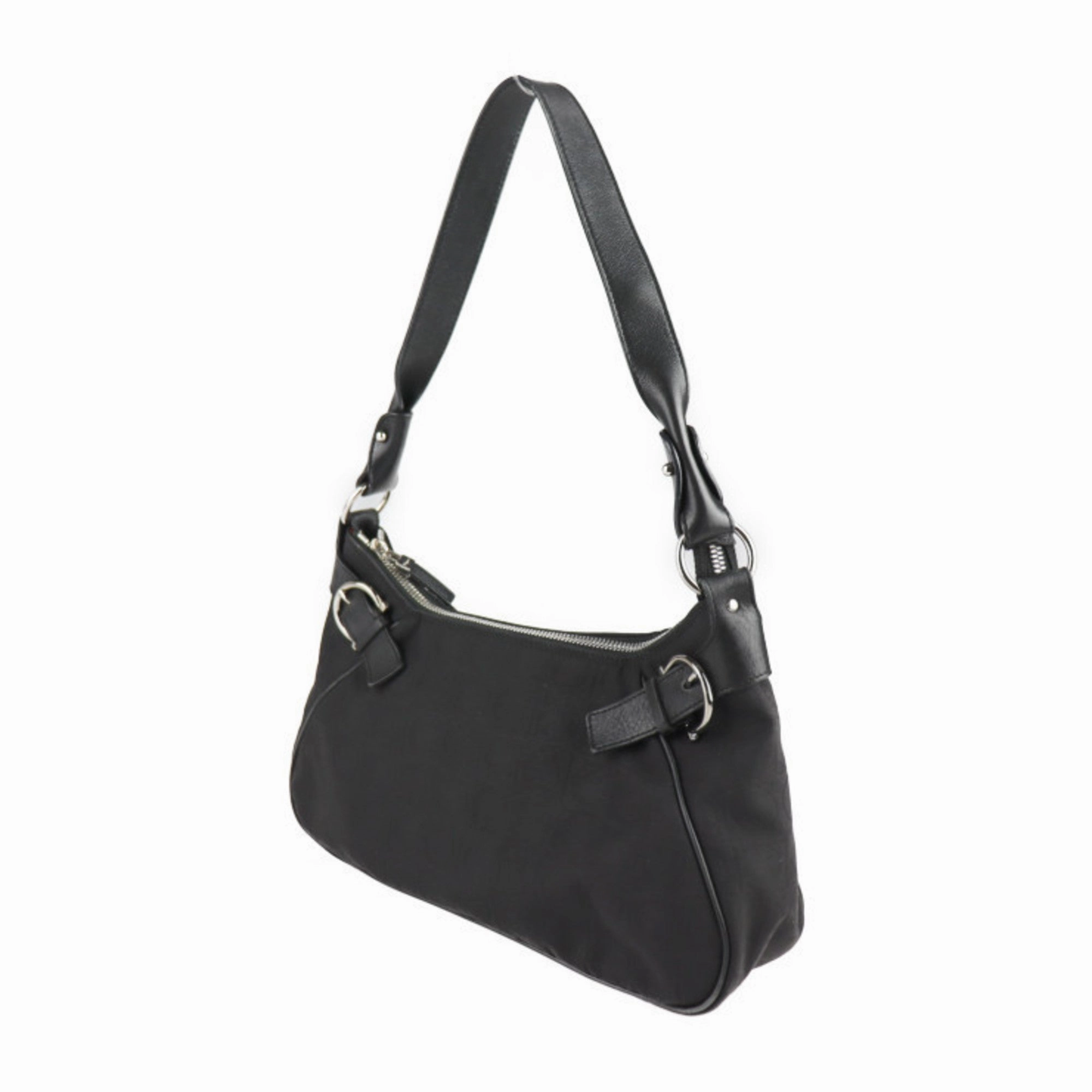 Salvatore Ferragamo Gancini Canvas Handbag (Pre-Owned)