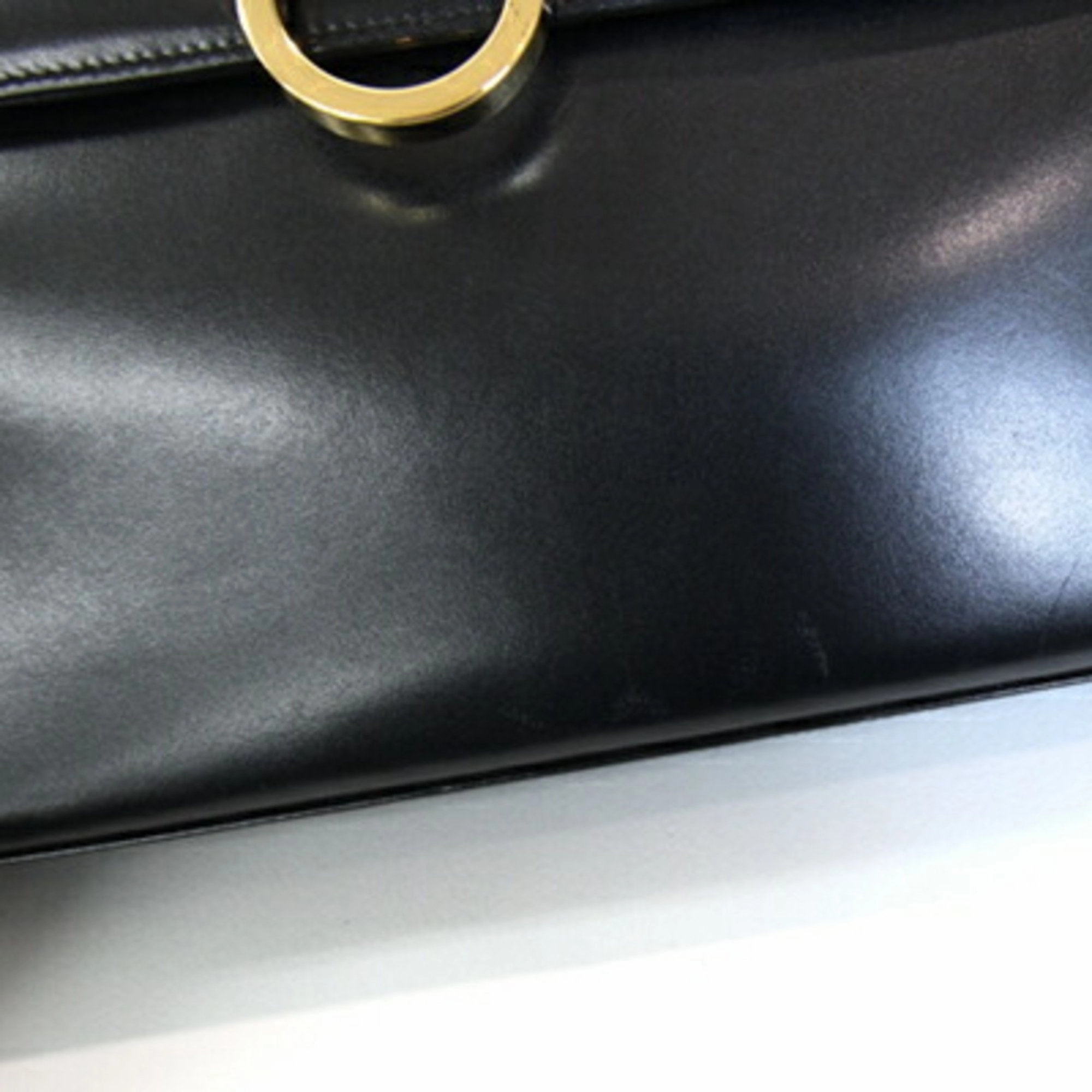 Salvatore Ferragamo Gancini Leather Shoulder Bag (Pre-Owned)