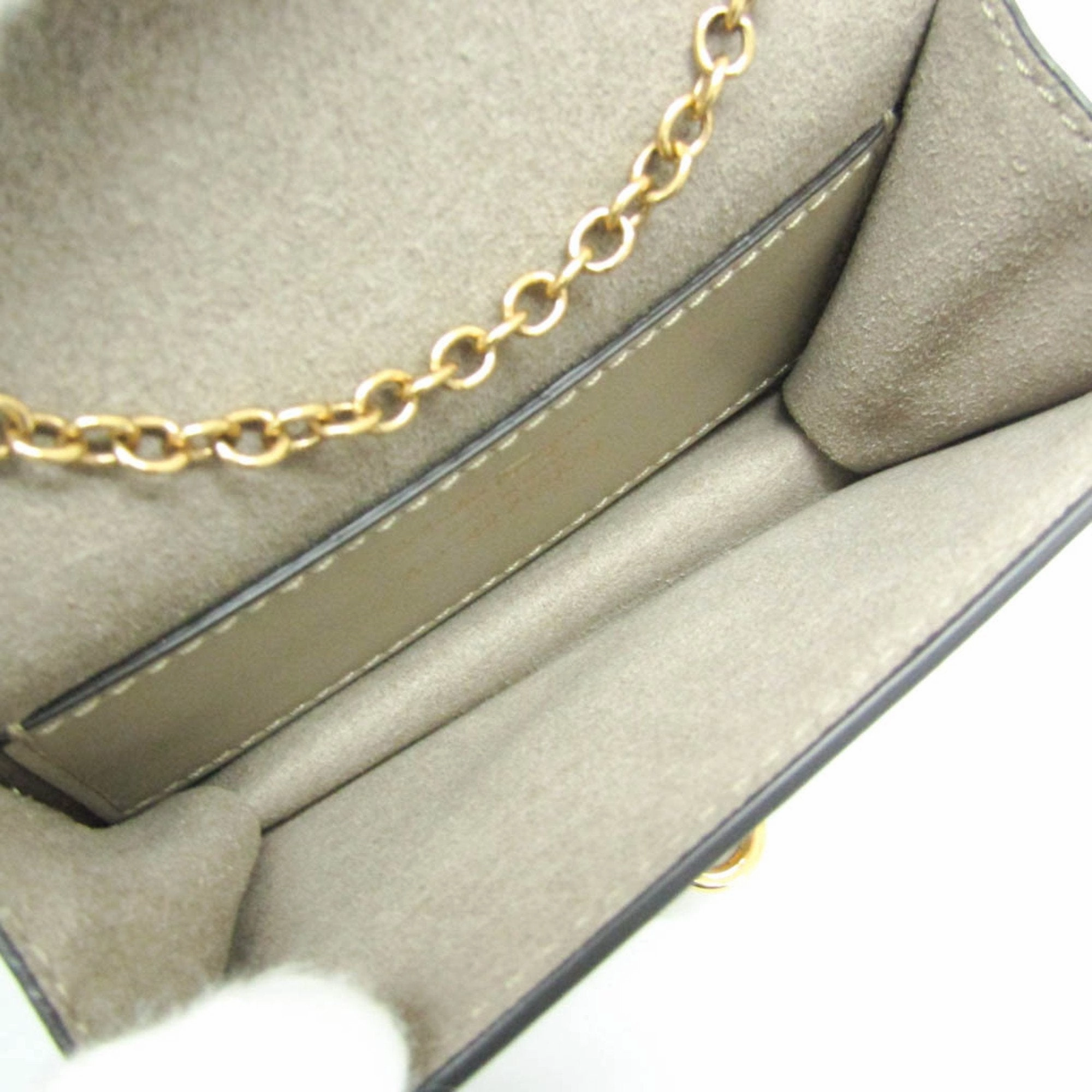 Salvatore Ferragamo Gancini  Leather Shoulder Bag (Pre-Owned)