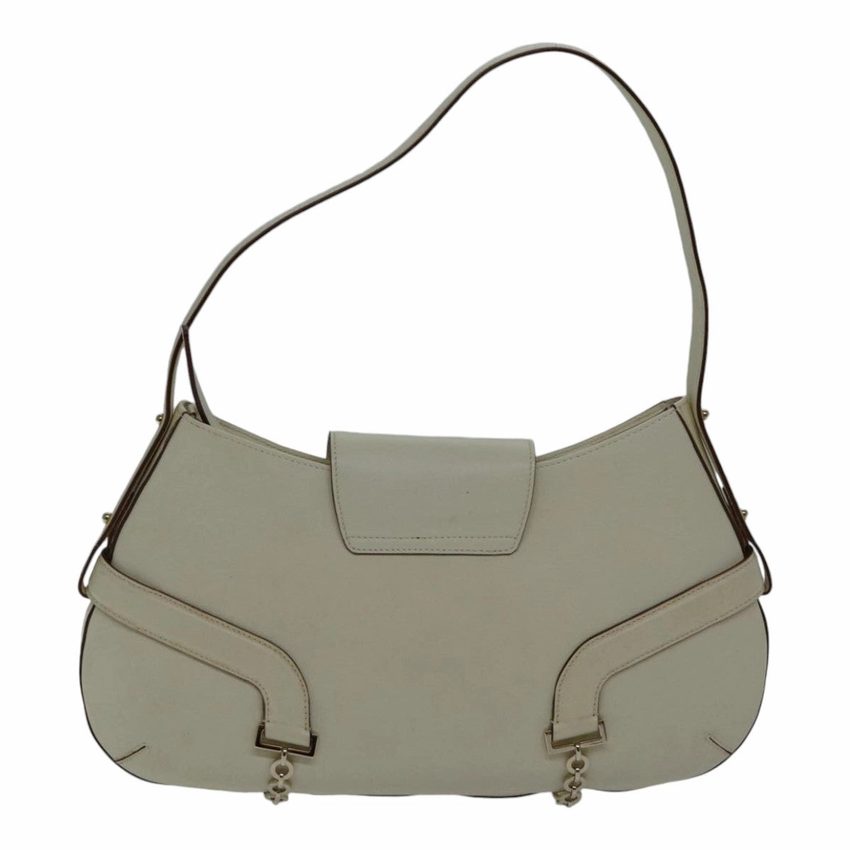 Salvatore Ferragamo Gancini  Leather Shoulder Bag (Pre-Owned)