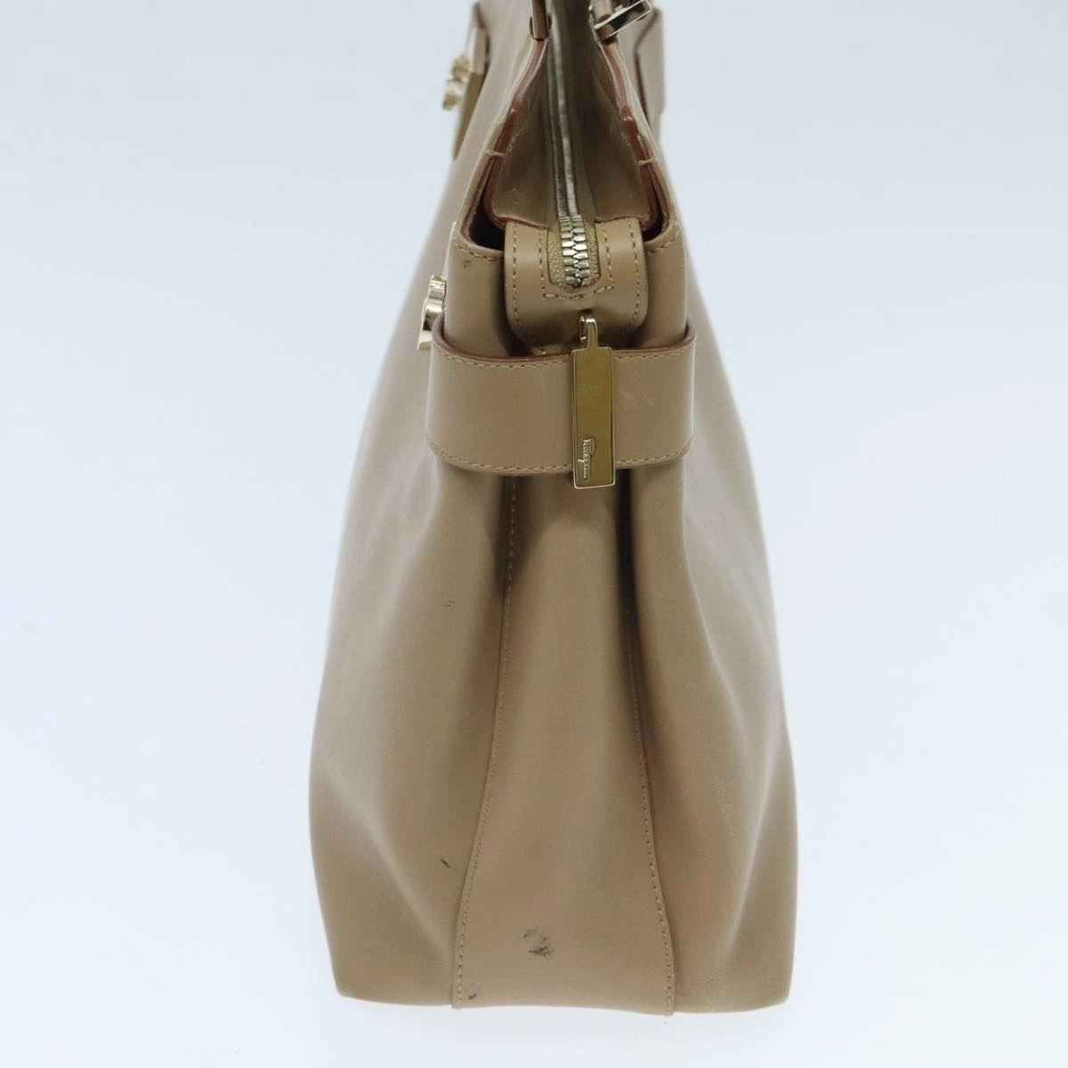 Salvatore Ferragamo Gancini  Leather Tote Bag (Pre-Owned)
