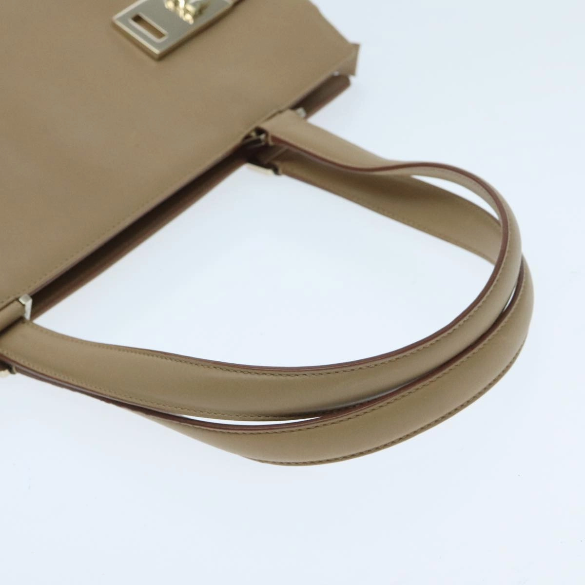 Salvatore Ferragamo Gancini  Leather Tote Bag (Pre-Owned)